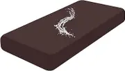 Smiry Waterproof Couch Cushion Covers, Stretch Washable Sofa Cushion Cover, Soft Sofa Slipcover Elastic Non-Slip Furniture Protector for Pets, Kid (Large, Chocolate)
