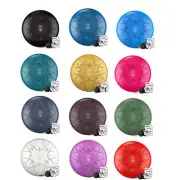 6" Steel Tongue Drum 8 notes handpan Hand Tank Drum Bag w/Booklet More Colors