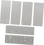 Beatifufu Unique Christmas Pattern Nail Art Stamping Plates Manicure Stencils Nail Art Stainless-steel Plates