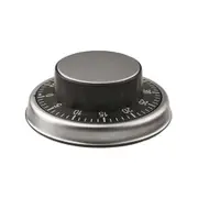 Avanti Stainless Steel Mechanical Kitchen Timer Cooking/Baking Alarm Clock Black