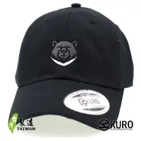 在飛比找蝦皮商城優惠-KURO-SHOP 黑熊 台灣 電繡 老帽 棒球帽 布帽(可