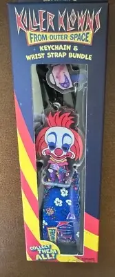 Killer Klowns From Outer Space Keychain and Wrist Strap Bundle