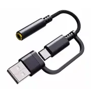 USB Type C to 3.5mm Earphone USB C Cable to 3.5 Headphone Adapter Music Cable