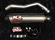 2007-2008 Honda CBR600RR KR Tuned Slip On Exhaust Titanium CF End Cap 40709-2299
