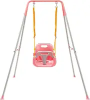 FUNLIO 3-in-1 Swing Set for Toddler with 4 Sandbags, Heavy-Duty Kid Swing Set...