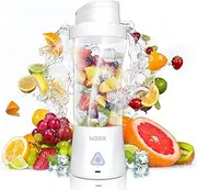Portable Blender 360W Cordless, 24oz Personal Blender for Smoothies and Shakes, 6000mah Battery, BPA Free, Travel Cup for Outdoor, Gym