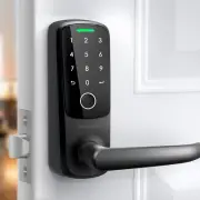 Latch 5 World'S First Built in Wifi Smart Lock (Black) with Fingerprint ID, 5-In