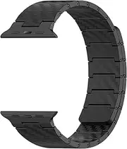 CZKE Magnetic Carbon Fiber Strap For Apple Watch Ultra 49mm Band S10 46mm 45/42/44mm 38/40/41mm Men Bracelet For IWatch Series 10 9 8 7 6 5 Se 4 Watchbands