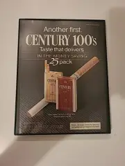 Century 100s Cigarettes Print Ad 1984 Framed 8.5x11