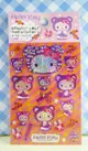 【震撼精品百貨】Hello Kitty 凱蒂貓 KITTY立體鑽貼紙-紫熊 震撼日式精品百貨