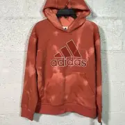 Adidas Big Boys Long Sleeve Fluidity Printed Hoodie clay Medium