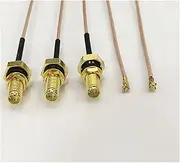 Xiaojiang Store 10pcs RG178 Pigtail Cable wat/erp/;ro/ofW SMA Female Bulkhead O-Ring to IPX U.FL IPEX Cable 5cm 10cm 15cm 20cm 30cm(5cm)