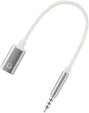 Galepromot Silver Headphone Jack Adapter,USB C to Aux Audio Dongle Cable Cord,3.5mm Male to TypeC Female Audio Cable Cord,Compatible with Laptops, Tablets, Smartphone, MP3 Players, CD Players