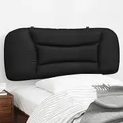 Headboard Cushion, Bed Headboard Pillow Black 107 cm King Single Faux Leather