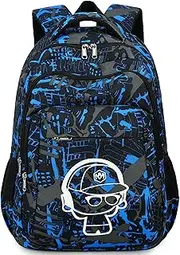 [LEDAOU] School Backpack Boys Teenagers Girls School Bags Kids Backpacks Waterproof Lightweight School Bag Large for School Gifts
