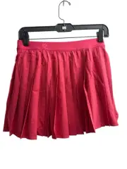 Lululemon High-Rise Pleated Tennis Skirt Color CERI Cherry Mist Red Size 6 New