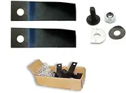 100Pcs Blades & Bolts Set for 19" & 21" Honda Rear Catcher Lawn Mowers 06720-VA3-K00 L1238-HRU-001 HRU194PU & HRU214SU for Buffalo Classic 19” Cut Model Buffalo Buck and Buffalo Bull