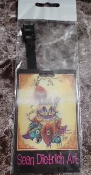 Sean Dietrich Art 3D Psychedelic Luggage Tag New