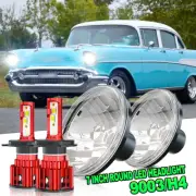 Pair 7" Inch Round LED Headlights Hi-Lo Sealed Beam for Chevy Bel Air 1950-1957 (for: Suzuki)
