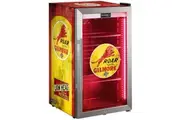 Gilmore Vintage Fuel Pump Branded Triple Glazed Alfresco 98 Litre Bar Fridge With LED Strip Lights