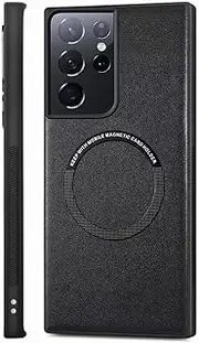 [RUNGOS] for Samsung S21 Ultra Case MagSafe [Stable Magnetic] [Slim Fit] [Wireless Charging] [10Ft Drop Tested] Shockproof Case for Samsung Galaxy S21 Ultra MagSafe Case, Thin Cover 6.8'' 2021 2st Black