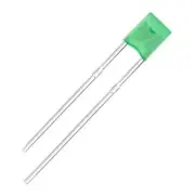 Square Green Diffused Lens LED Diode - Pack of 50