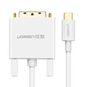 UGREEN TypeC to DVI Cable 1.5M - white 40421