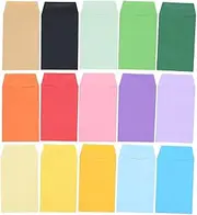 STOBOK 80pcs Small Envelopes Colored Envelopes Coin Envelopes Budget Envelopes Key Envelopes Blessing Card Envelope Binder Pockets Account Book Cash Envelopes Photo Greeting Card Paper