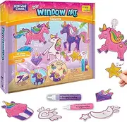 Imagimake Window Art Unicorn Toy Painting Kit | Suncatcher Art Supplies |Unicorn Gifts for Girls Age 6-8 | Kids Crafts for Girls Ages 8-12 | Toys for Ages 8-13 | Gifts for 8 Year Old Girls