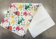 Baby Burp Cloth Farm Yard Animals 100%Cotton Fabric Towel Backed Free Post Hmade