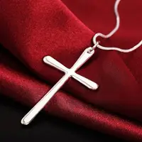 在飛比找松果購物優惠-韓版風格十字架項鍊 (5.4折)