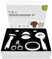 Floofi 7 in 1 Dog Brush Kit, Cat Brush for Short Haired Cats, Cat Dog Brush, Kitten Grooming Kit, Cat Self Cleaning Brush
