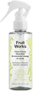 Fruit Works - Refreshing Face & Body Glow Mist Fragrance Spray 150ml - Essential Oils - Vegan - Made In England