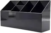 harayaa Barber Scissors Holder Box,Hair Stylist Shears Stand Salon Hairdressing Tool Organizer Shear Holder for Brushes Combs Clips, Black