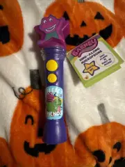 Barney’s World Sing-Along Microphone Toy in hand ready to ship!