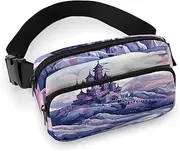 [YTLKGFP] Waist Pack Clouds over The Castle Printed Butt Pack Fanny Pack Hip Bum Bag for Workout Traveling Casual Running Hiking Cycling, Clouds over The Castle, 7.9 X 5.1 in
