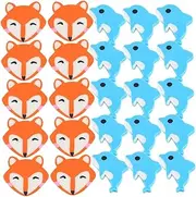 1 Set Cute Fox and Dolphin Erasers Bulk Erasers for Colored Pencils Student Rewards for Drawing and Writing for Artists