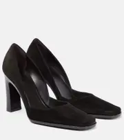 [The Row] The Row Mae suede pumps AU 8 black