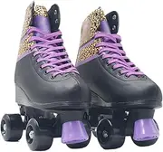 SSJJTT Roller Skates for Beginners Double Row Four Wheel Roller Blades Women Adult Adjustable Pu Rubber for Outdoor and Indoor
