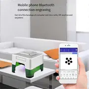 Mini Laser Engraving Machine , 1.6W Laser Power, for Woodwork, Wireless BT App Control for Tag Birt Photo Color