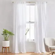 White Curtain Linen Home docover Custom Curtain Linen Drapes Curtain for Bedroom