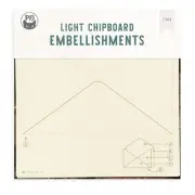 3 Pack Santa's Workshop Light Chipboard Shaker Base 6"X8"-Envelope P13SAN48