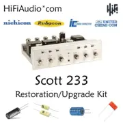 Scott 233 tube amp amplifier restoration repair upgrade rebuild kit capacitor