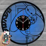 LED Vinyl Clock Baymax Light Vinyl Record Wall Clock Decor Home 6082