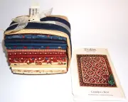 Perkins Dry Goods Grandpa's Best Quilt Kit Moda Fabric Pattern Red Blue 54"x 69"