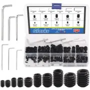 230Pcs 10 Size 3/8x1/2''-1/8x3/16'' Internal Hex Allen Head Socket Set Screw