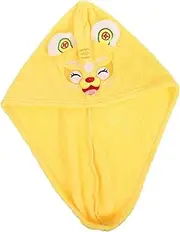 SHERCHPRY Cartoon Hair Towel Wrap for Women Quick Dry Hair Drying Hat Cute Design Lightweight Microfiber Material for Home Use and Travel