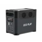 [EU Direct] ECOPLAY Power Station,1024Wh LiFePO4 Battery, 1200W Solar Generator LED Flashlight Camping Charging Station