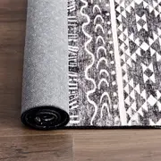 Luxury Area Rug for Living Room Bedroom Modern Black White 160x200cm