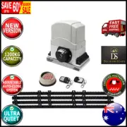 Heavy Duty Electric Sliding Gate Opener Auto Motor 1200KG w/ LED Keypad 4M Rails